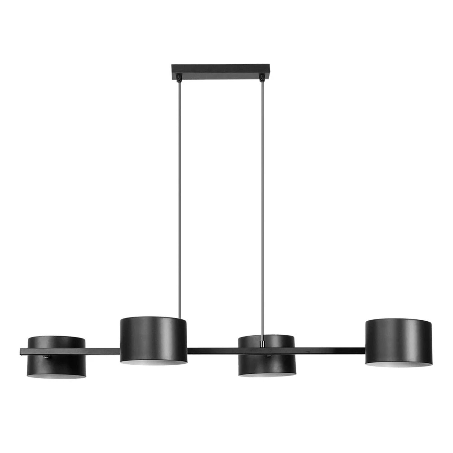Подвесная люстра Arte Lamp Sebastian A7051SP-4BK, арматура черный, плафон металл / акрил черный