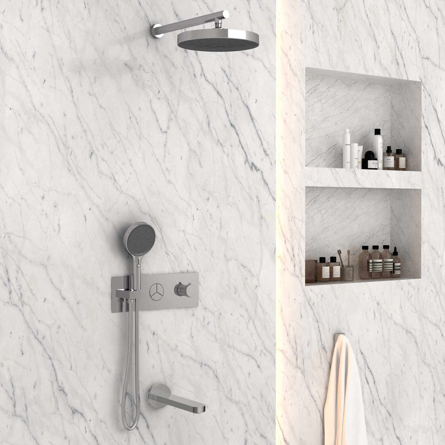 Душевой комплект Vincea Inspire VSFW-432TI3CH, встраиваемый, цвет хром - фото 1