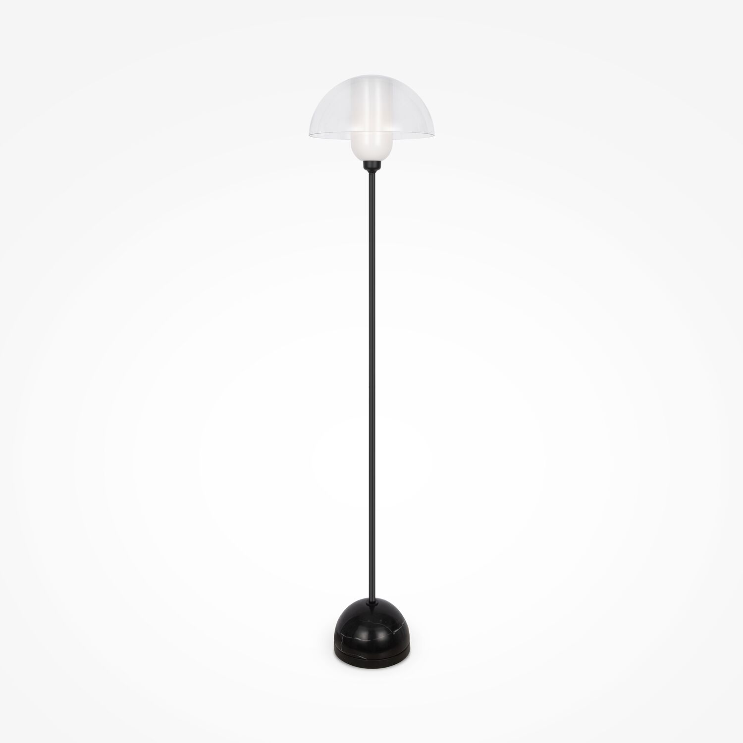 Торшер Maytoni Memory MOD177FL-01B, арматура черная, профиль стекло прозрачное