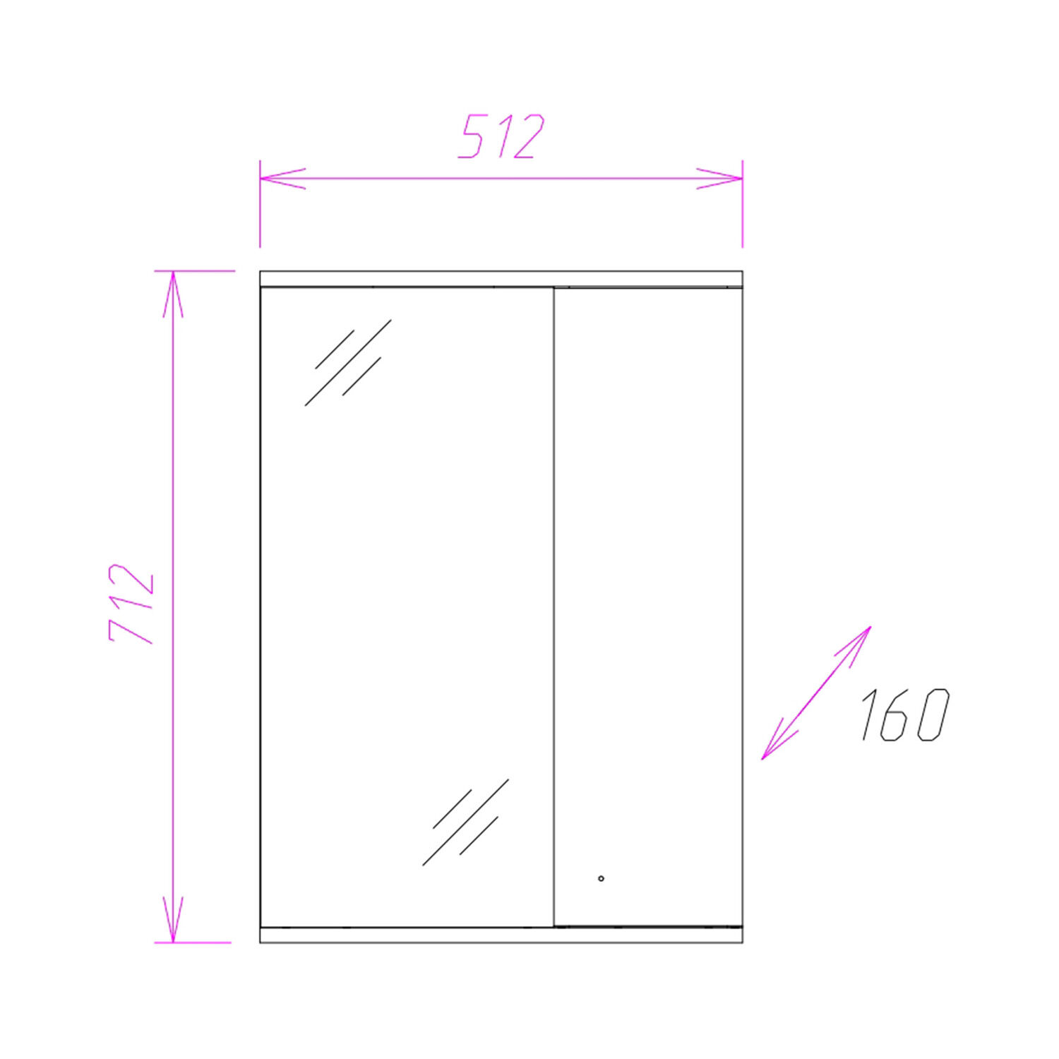 Мебель для ванной Оника Лига 50, цвет белый