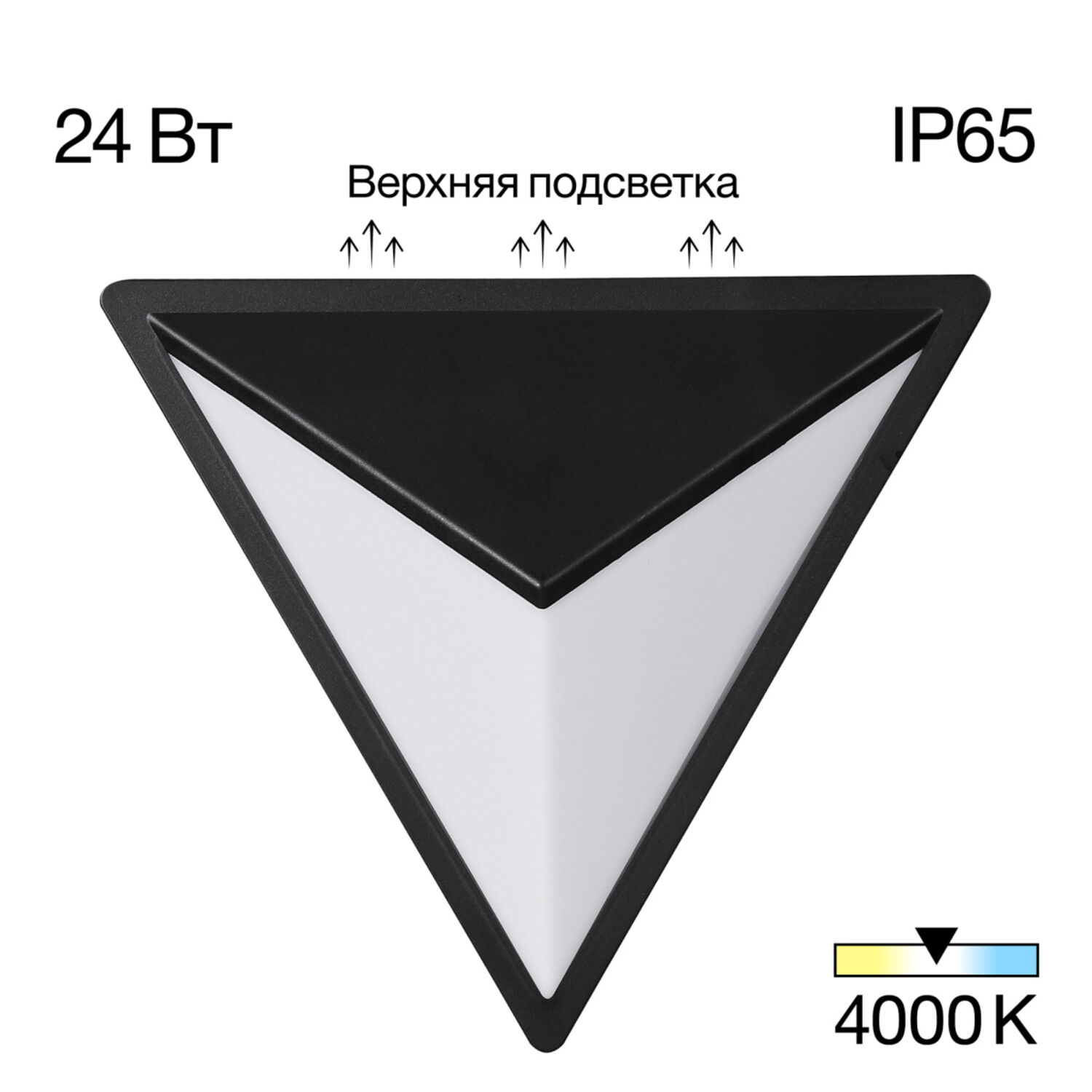 Уличный настенный светильник Citilux Domus CLU0804BK, арматура черная