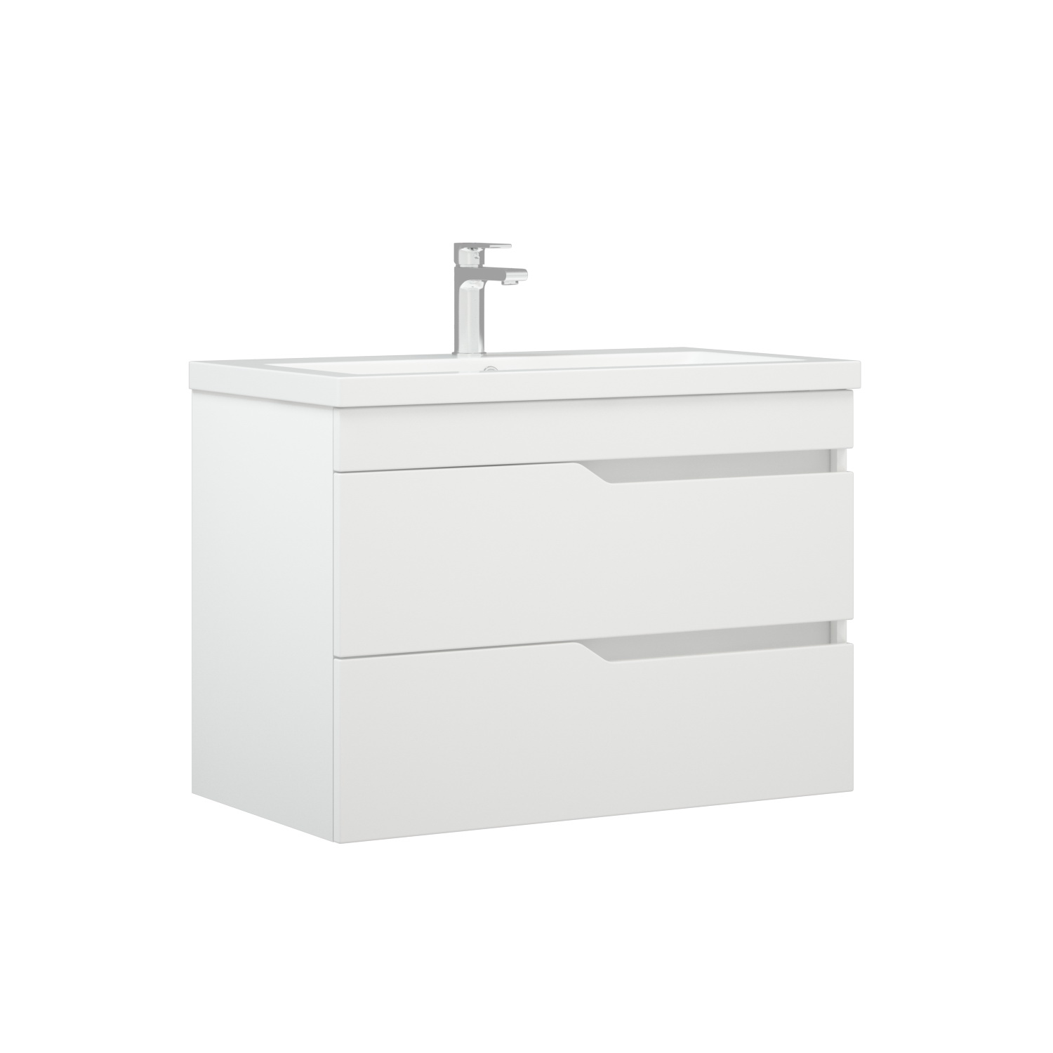 Мебель для ванной Corozo Теона 80, подвесная, цвет белый - фото 1