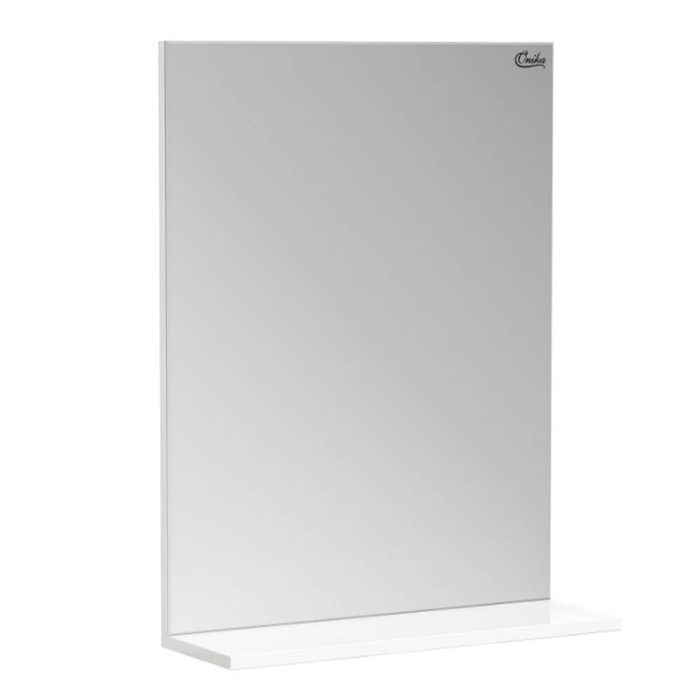 Мебель для ванной Оника Эко 52 Black, напольная, цвет белый / дуб сонома