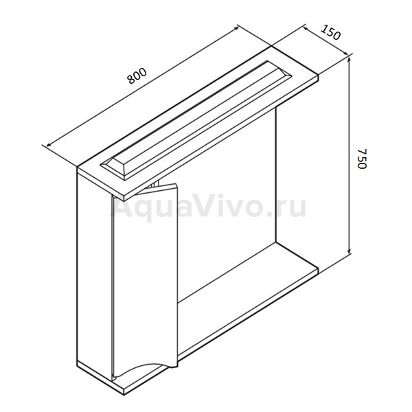 Мебель для ванной AM.PM Like 80 напольная, цвет белый глянец