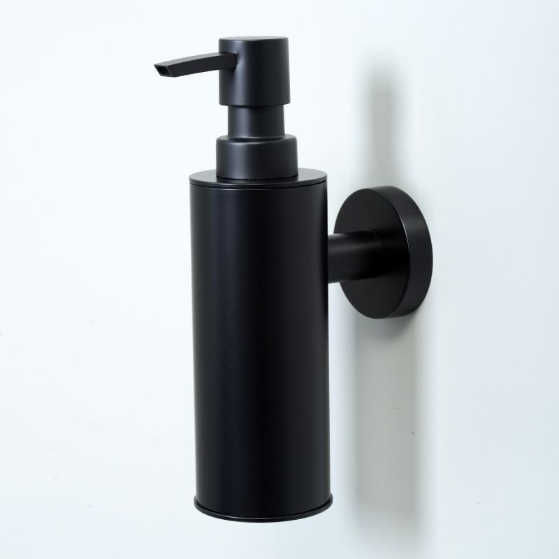 Дозатор WasserKRAFT K-1399 Black для жидкого мыла, подвесной, цвет черный - фото 1