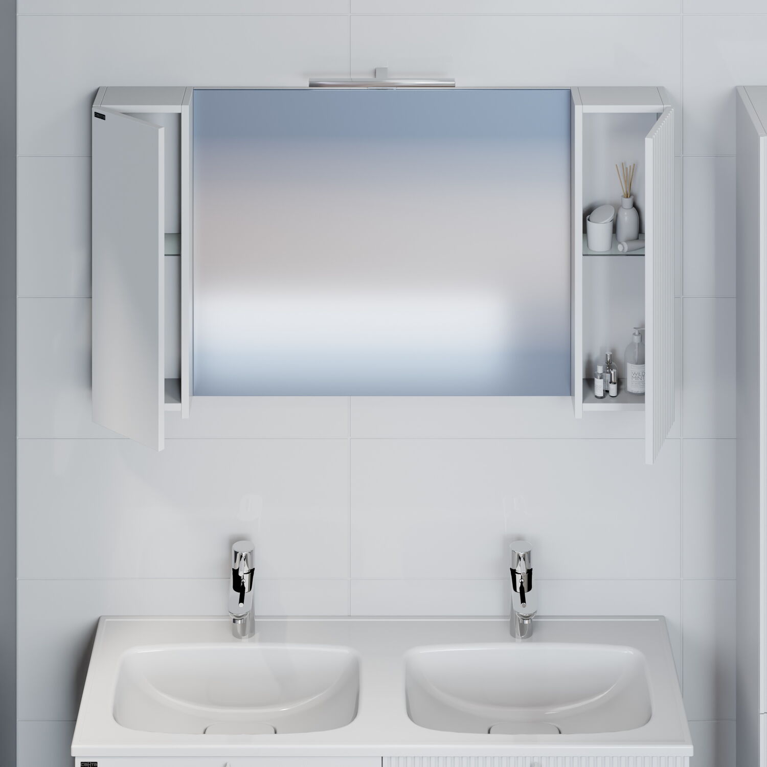 Мебель для ванной Санта Вега 120, цвет белый