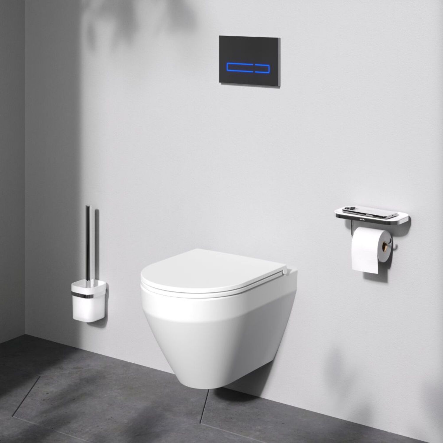 Унитаз AM.PM Spirit 2.0 Aquaspin C701900SC подвесной, безбодковый, смыв Торнадо, с сиденьем микролифт, цвет белый - фото 1