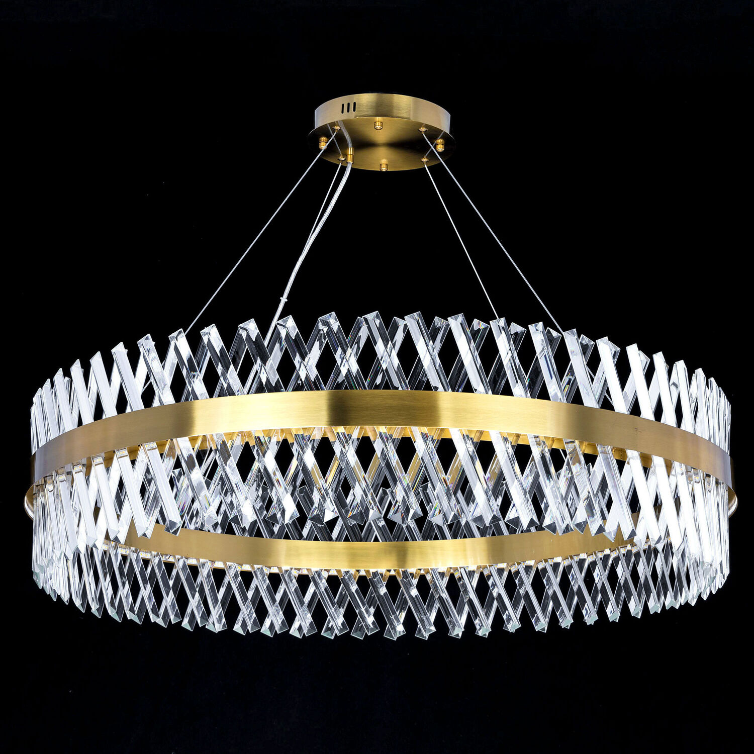 Подвесная люстра Citilux Ричард CL336103, арматура бронза, плафоны металл / хрусталь прозрачный / бронза - фото 1