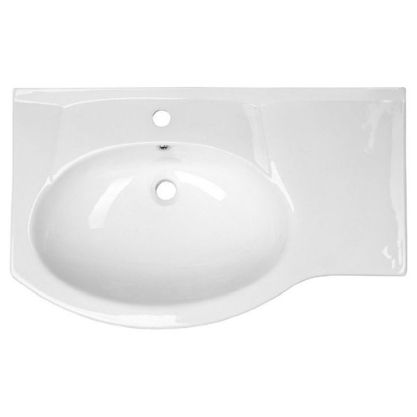 Раковина Stella Polar Коралл 83, фарфор, правая, 83х52 см