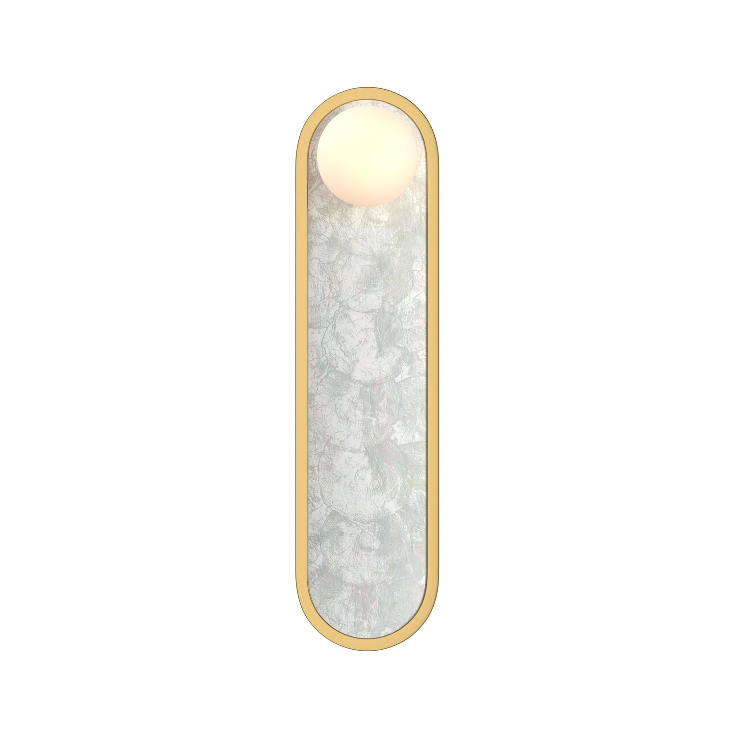 Бра Maytoni Perlamour MOD473WL-L25BSK, арматура латунь, профиль стекло белое