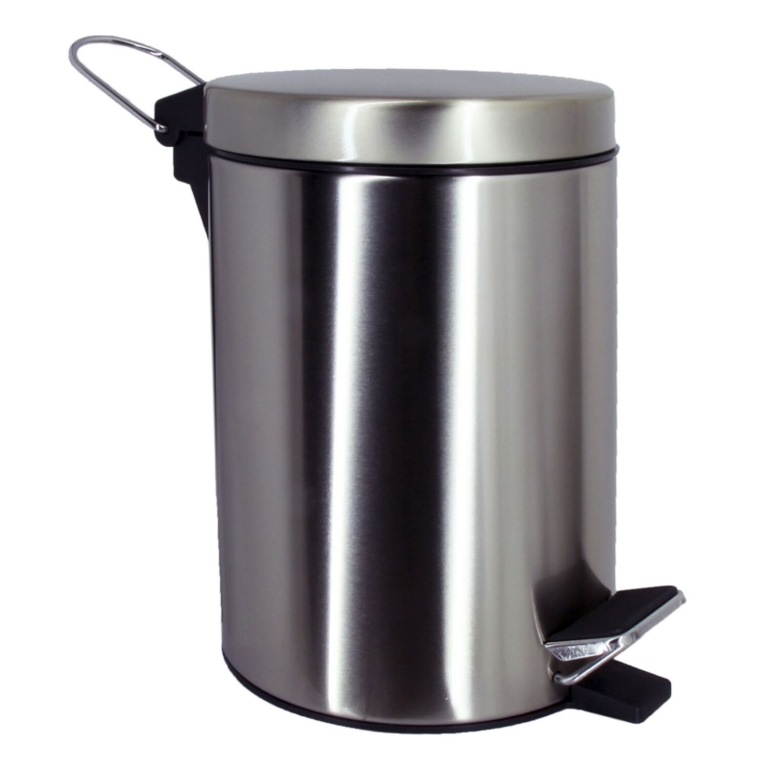 Мусорное ведро WasserKRAFT K-633 Nickel, 3 л, цвет никель
