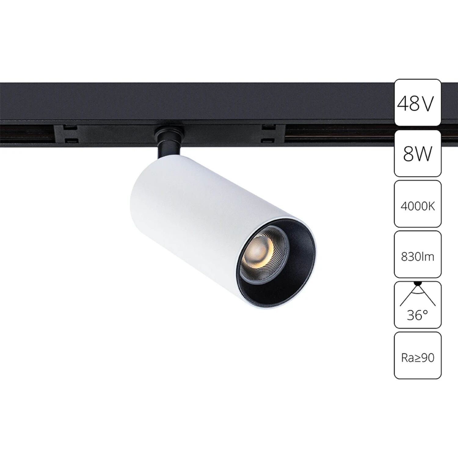 Магнитный трековый светильник Arte Lamp Optima A7260PL-1WH, арматура белый 