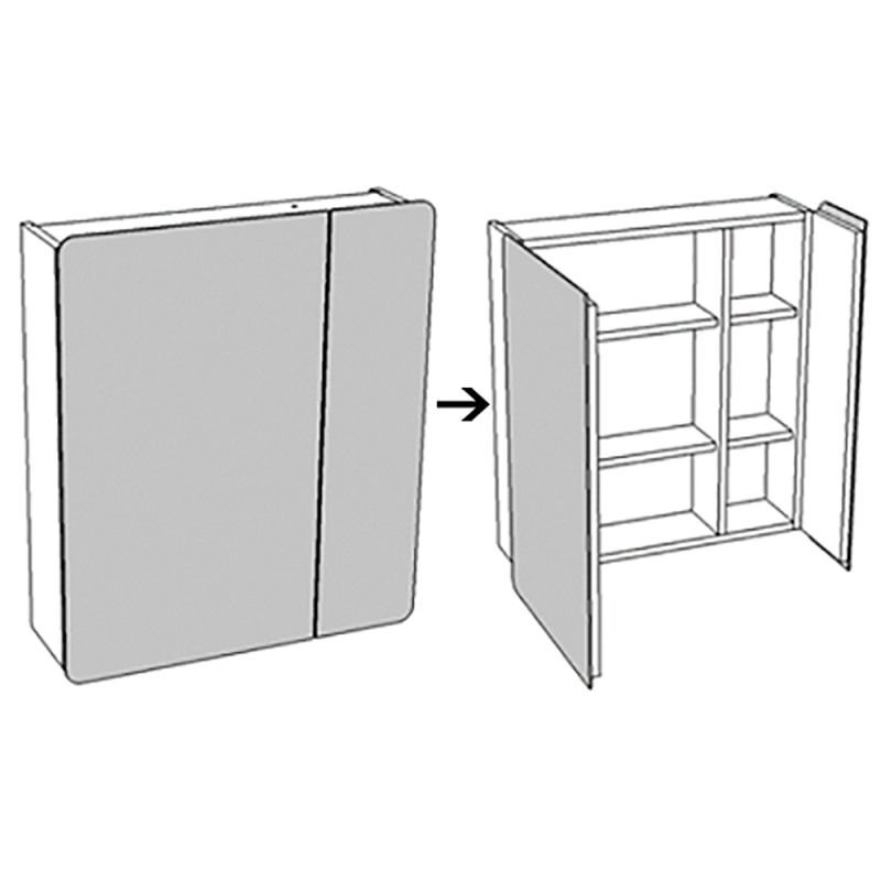 Мебель для ванной Corozo Монро 65, цвет белый