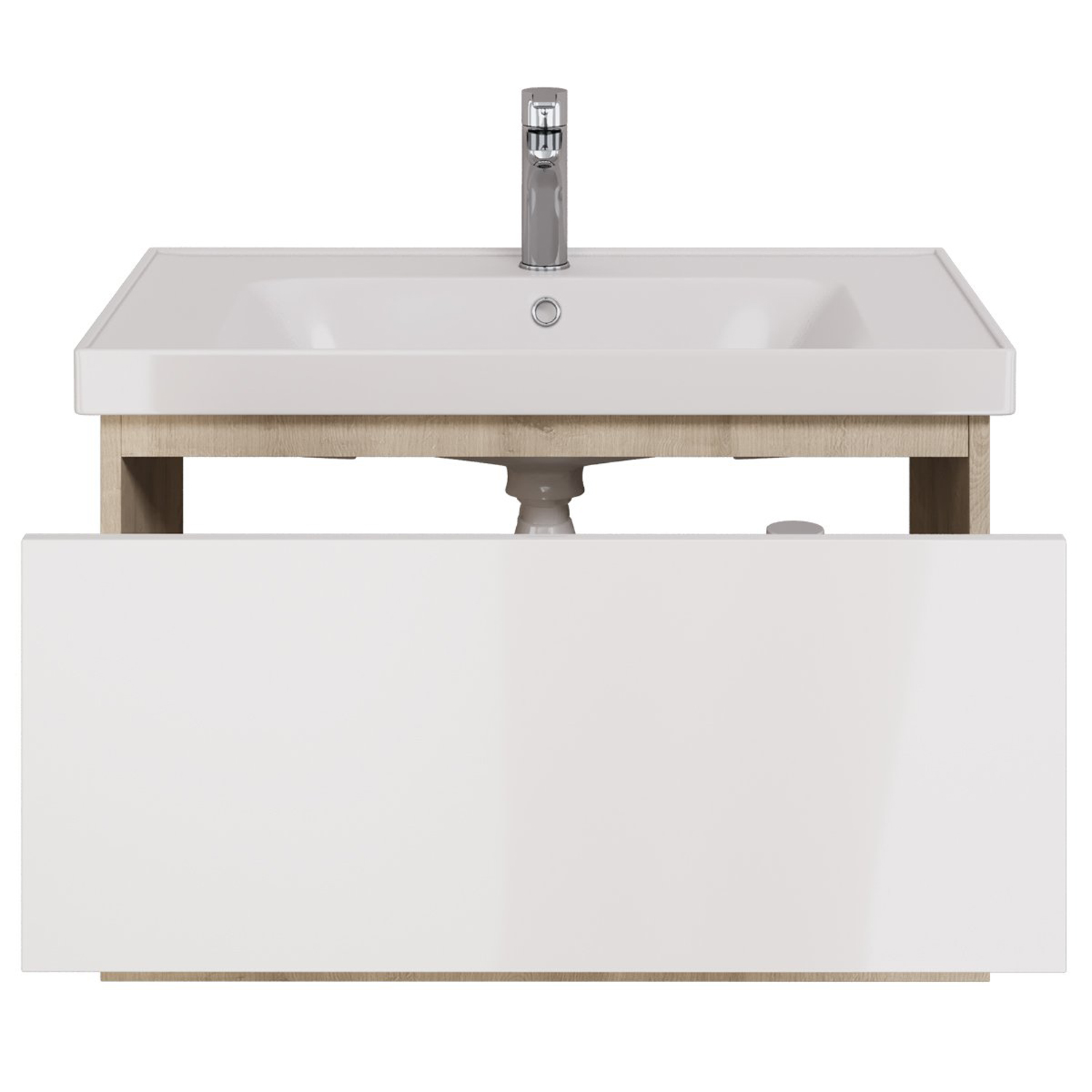 Мебель для ванной Dreja Perfecto 90, цвет дуб / белый лак