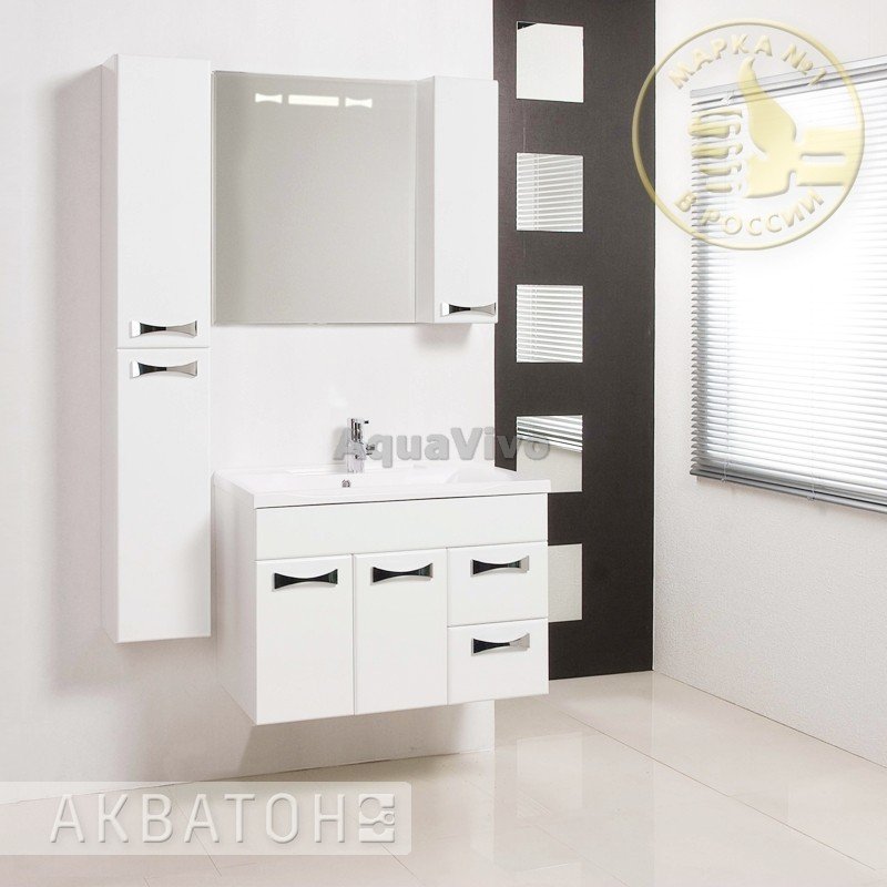 Мебель для ванной Акватон Диор 80, цвет белый