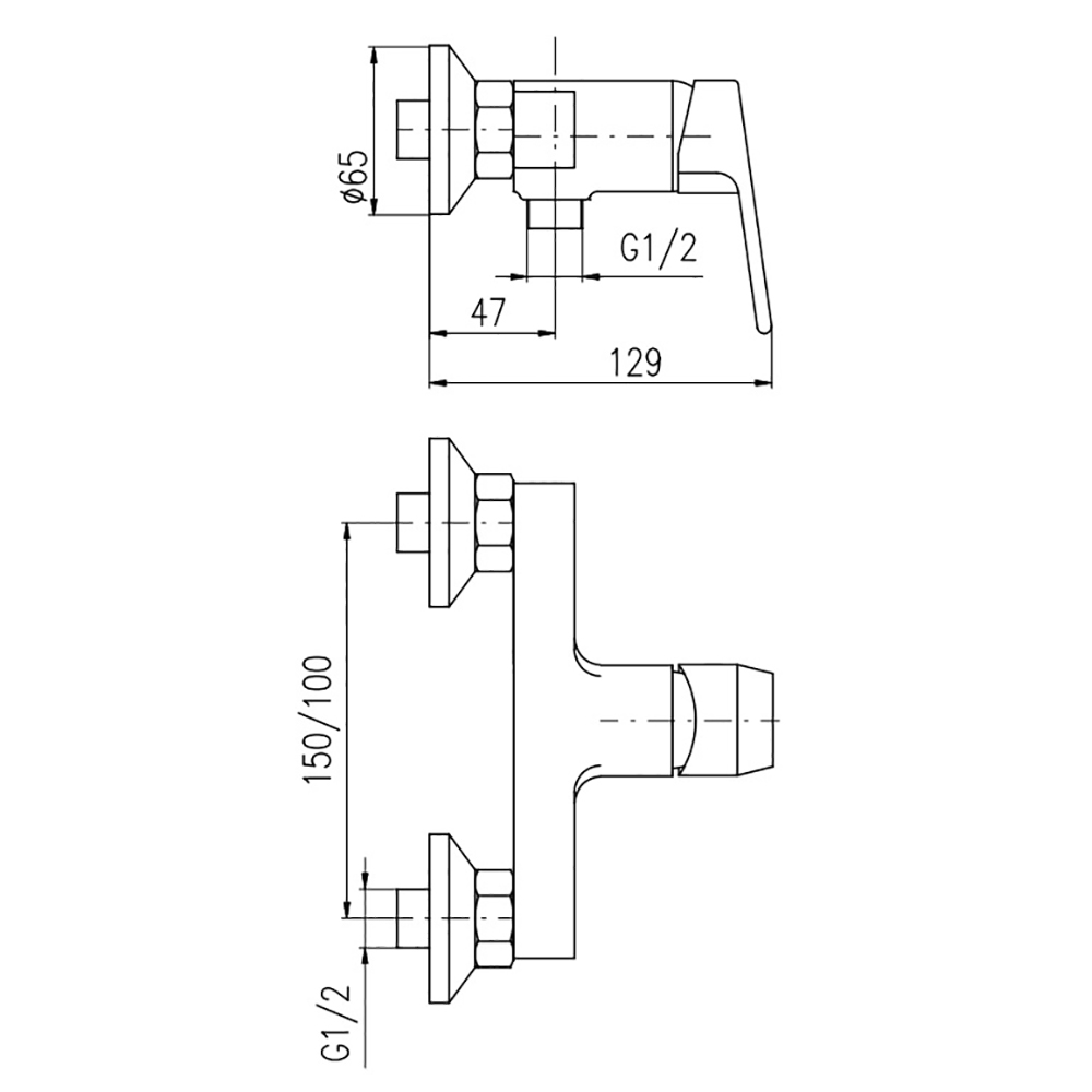 Смеситель Rav Slezak Colorado CO281.5CMAT для душа, цвет черный матовый - фото 1