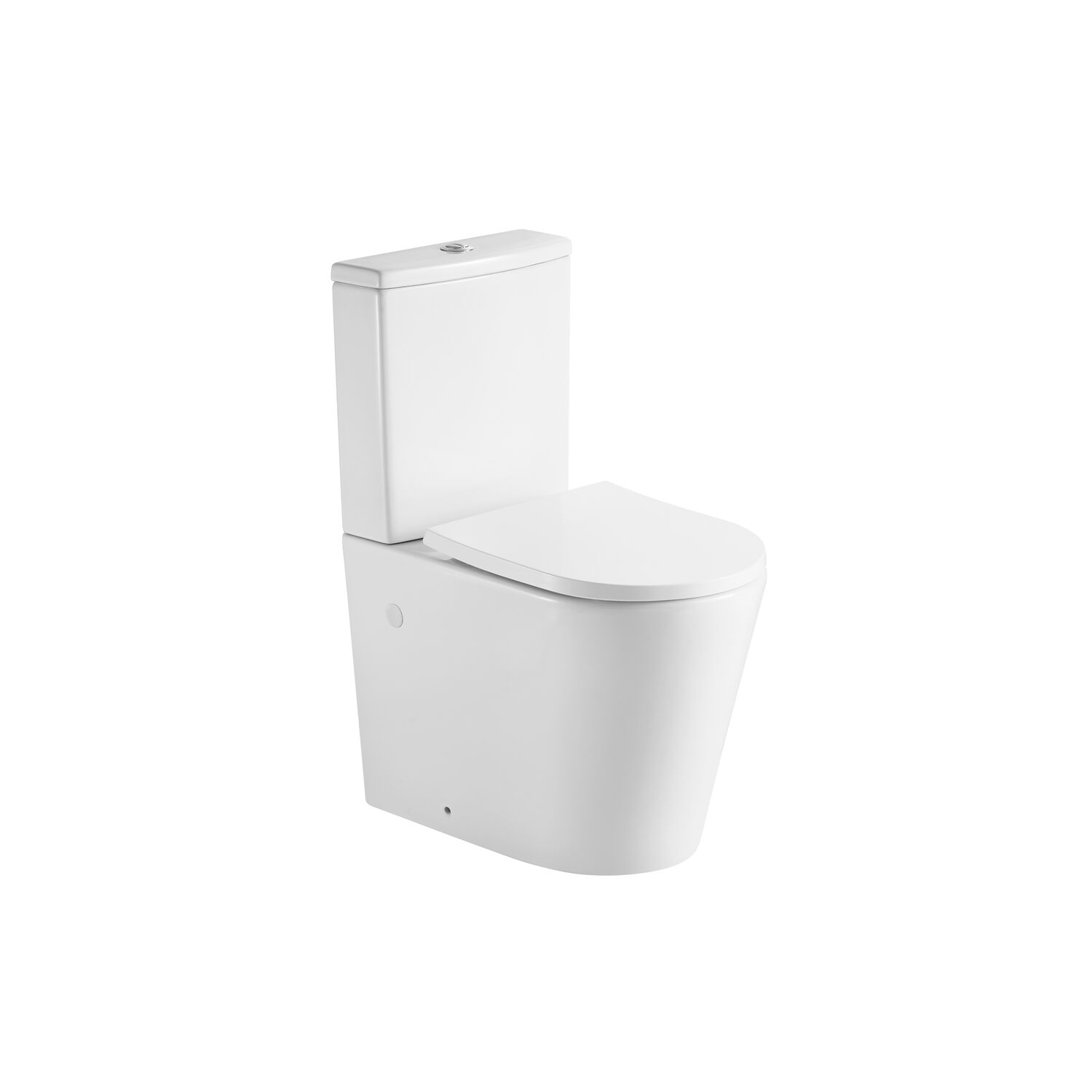 Унитаз-компакт Акватек Оберон AQ1273ST-00 напольный, безободковый, смыв Торнадо, с сиденьем микролифт, цвет белый