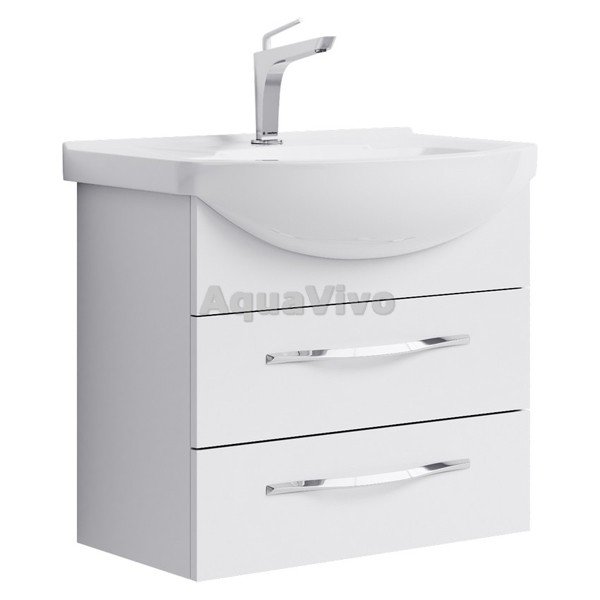 Мебель для ванной Aqwella Аллегро 65, с 2 ящиками, цвет белый