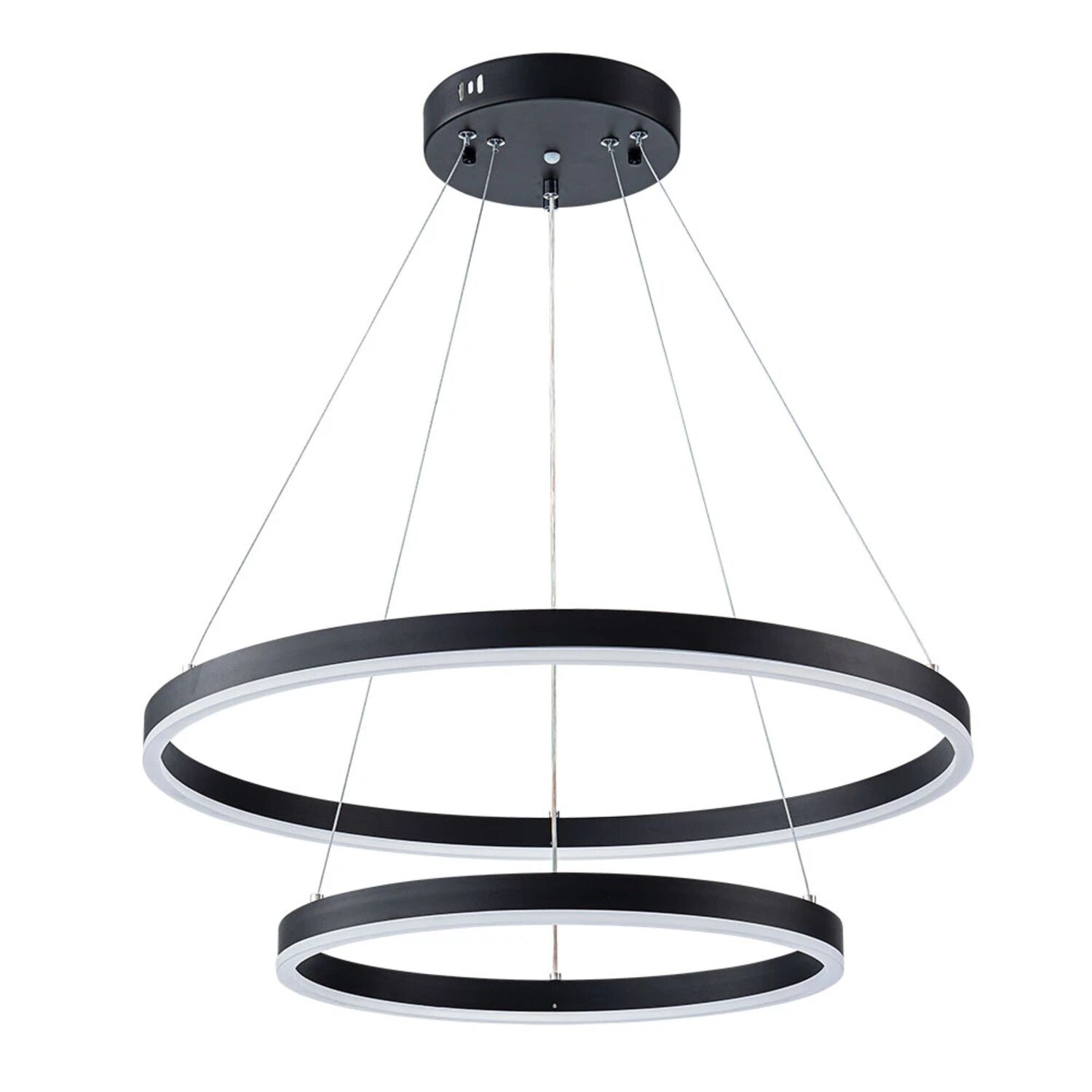 Подвесная люстра Arte Lamp Siren A2548SP-75BK, арматура черная, плафон  белый