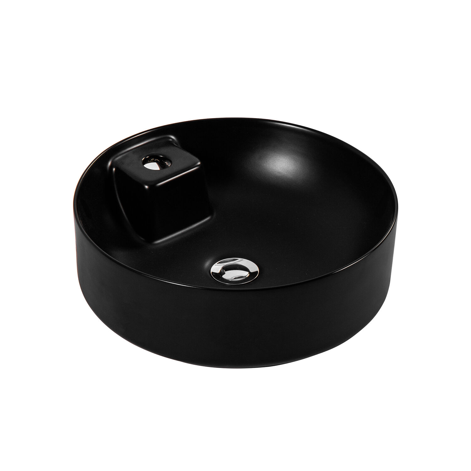 Раковина Акватек Европа AQ5212-MB накладная, 41x41 см, цвет черный матовый - фото 1