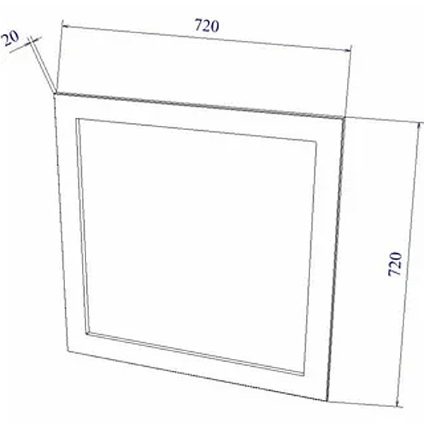 Зеркало Sanflor Ванесса 75x75, цвет белый