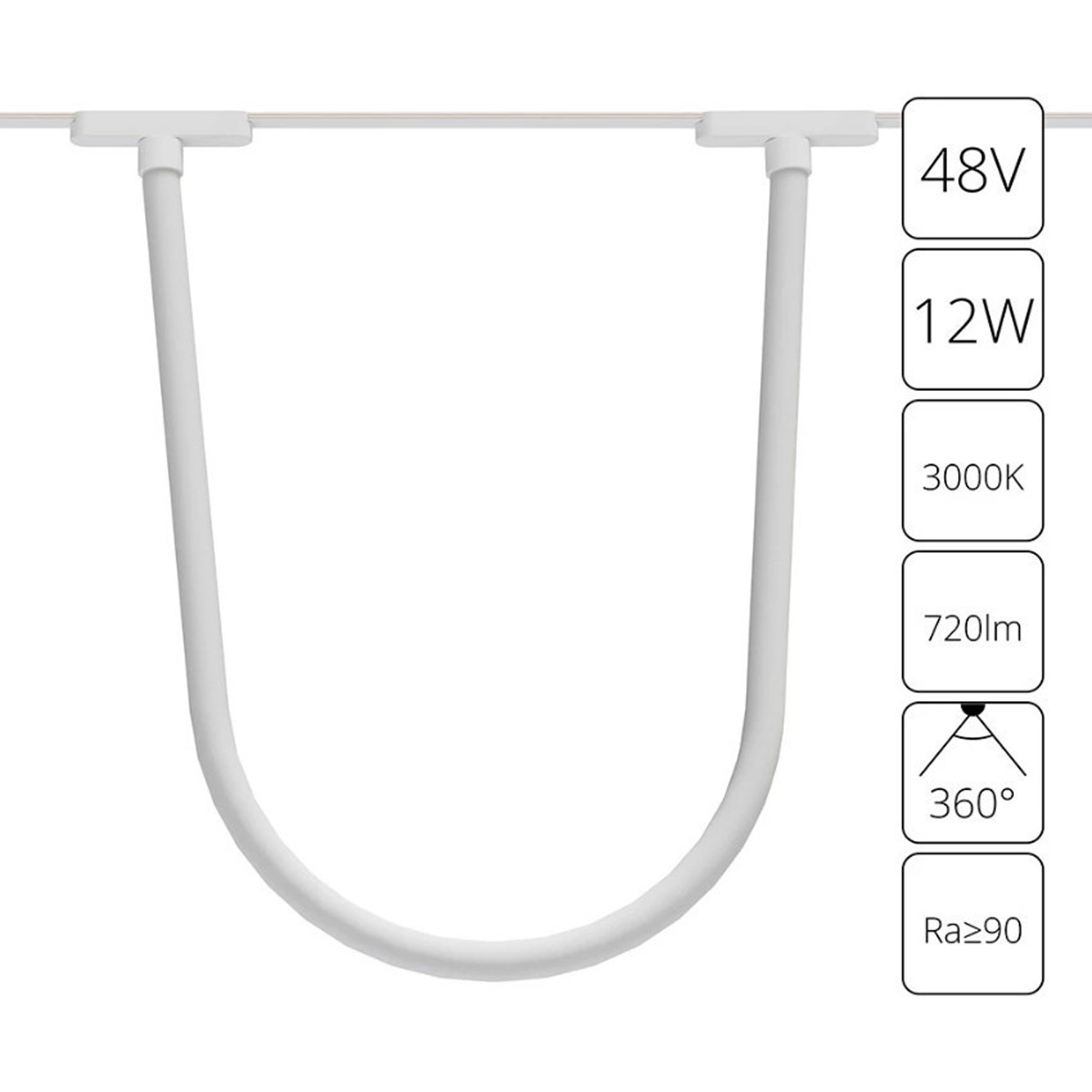 Магнитный трековый светильник Arte Lamp Rapid A1167PL-1WH, арматура белый