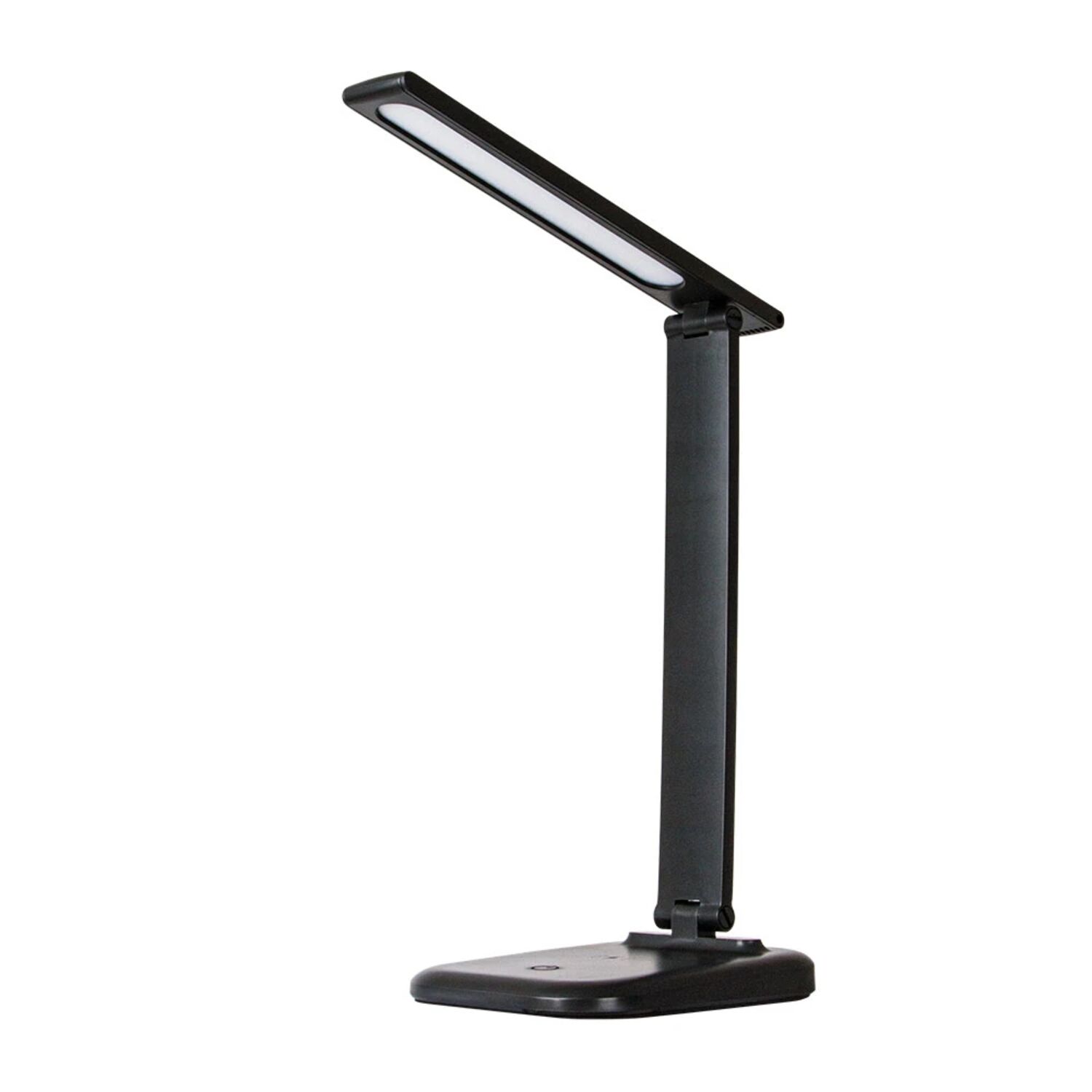 Офисная настольная лампа Arte Lamp London A5124LT-1BK, арматура черная, плафон пластик 