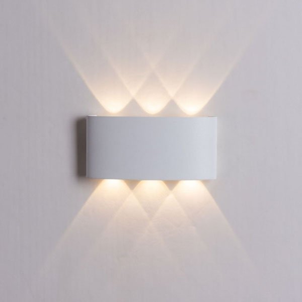 Уличная архитектурная подсветка Arte Lamp Bosto A3722AL-2WH, арматура белая, плафон металл белый, 17х4 см - фото 1