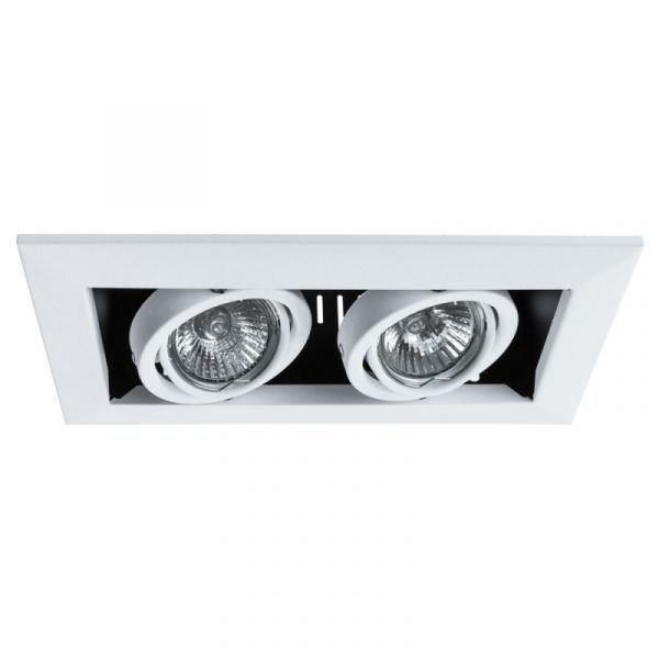 Точечный светильник Arte Lamp Cardani Piccolo A5941PL-2WH, арматура белая / черная, 25х13 см