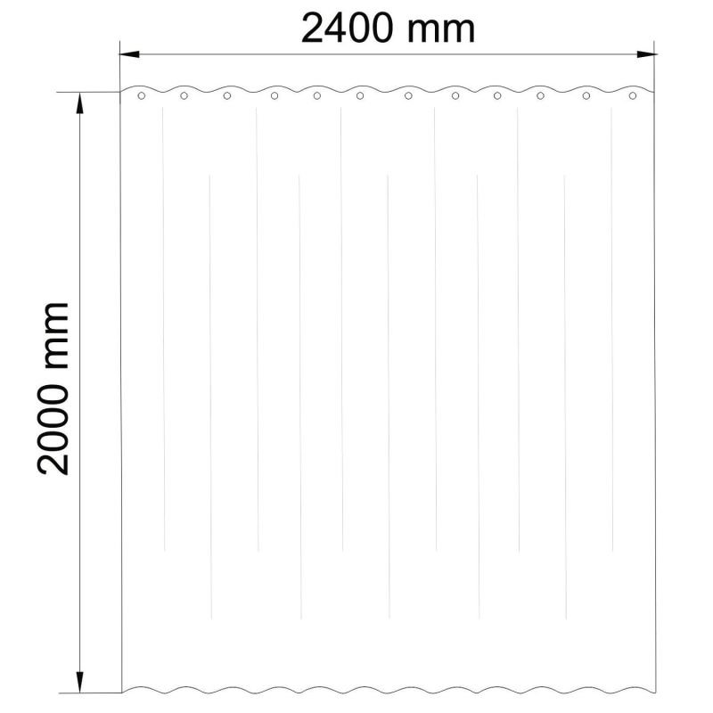 Штора для ванной WasserKRAFT Oder SC-30603, 240x200, цвет коричневый