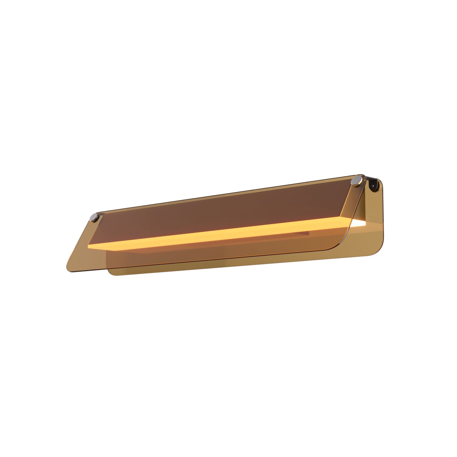 Бра Maytoni Flat MOD296WL-L10BC3K, арматура черная, плафон стекло янтарное