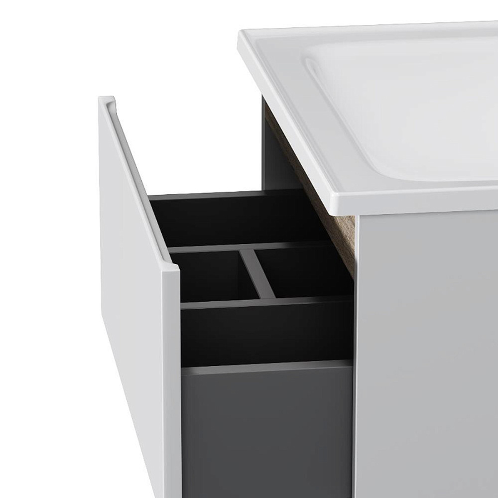 Мебель для ванной AM.PM X-Joy 60 подвесная, цвет белый глянец/дерево