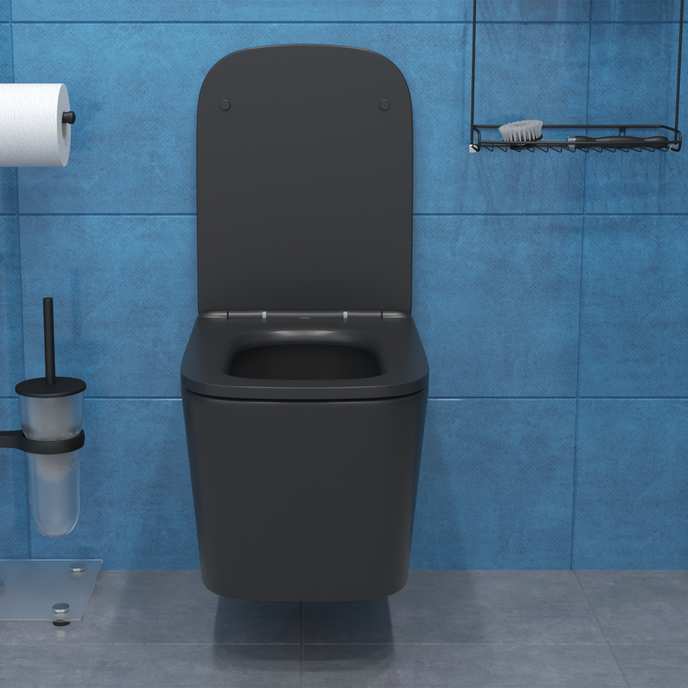 Комплект: Инсталляция AM.PM Pro I012704+Кнопка I047001 белая +JOKI Verna T JK0711055MB черный унитаз, смыв торнадо - фото 1