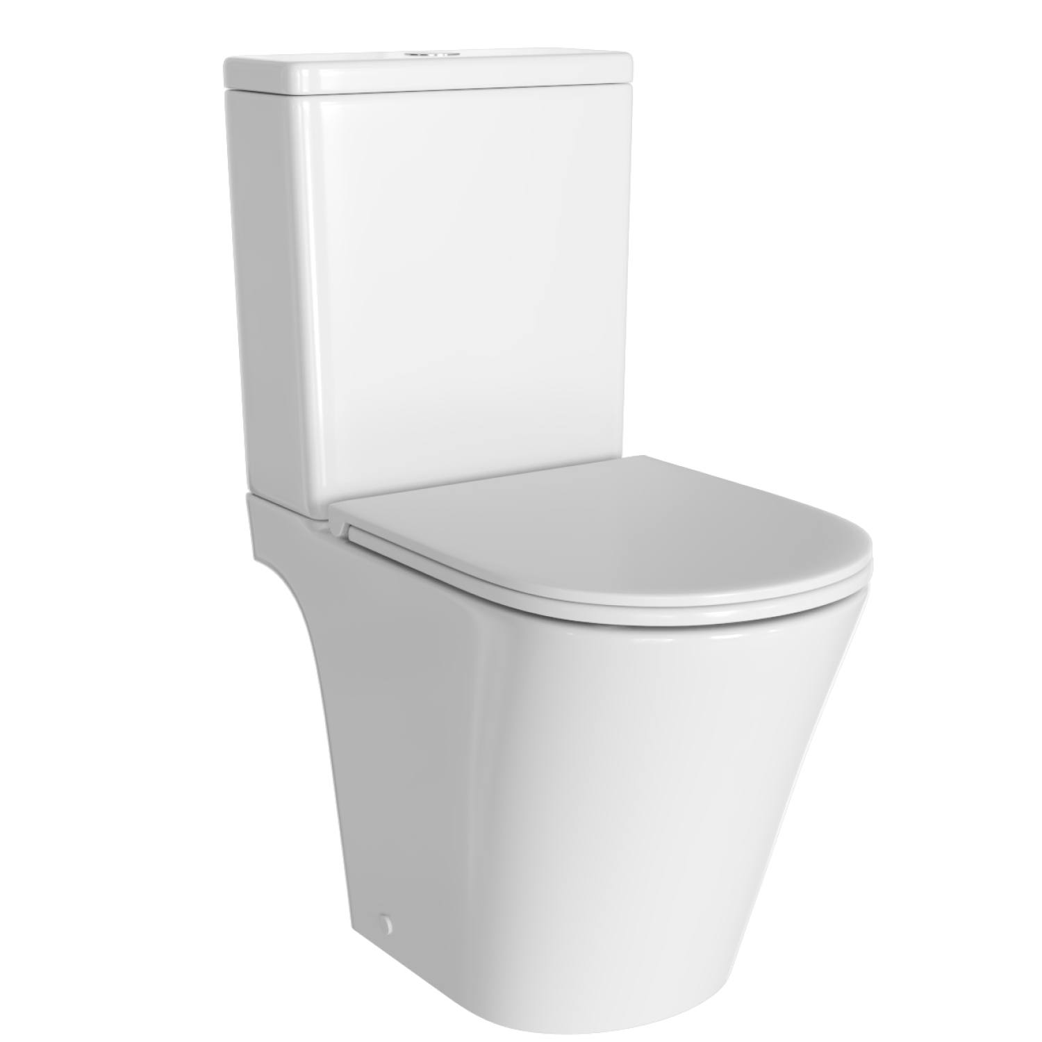 Унитаз Joki Herba T JK0852037 напольный, безободковый, смыв Торнадо, с сиденьем микролифт, цвет белый