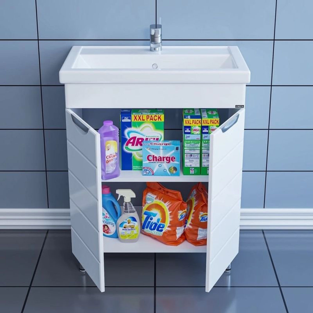 Тумба под раковину Санта Родос 70, напольная, цвет белый - фото 1