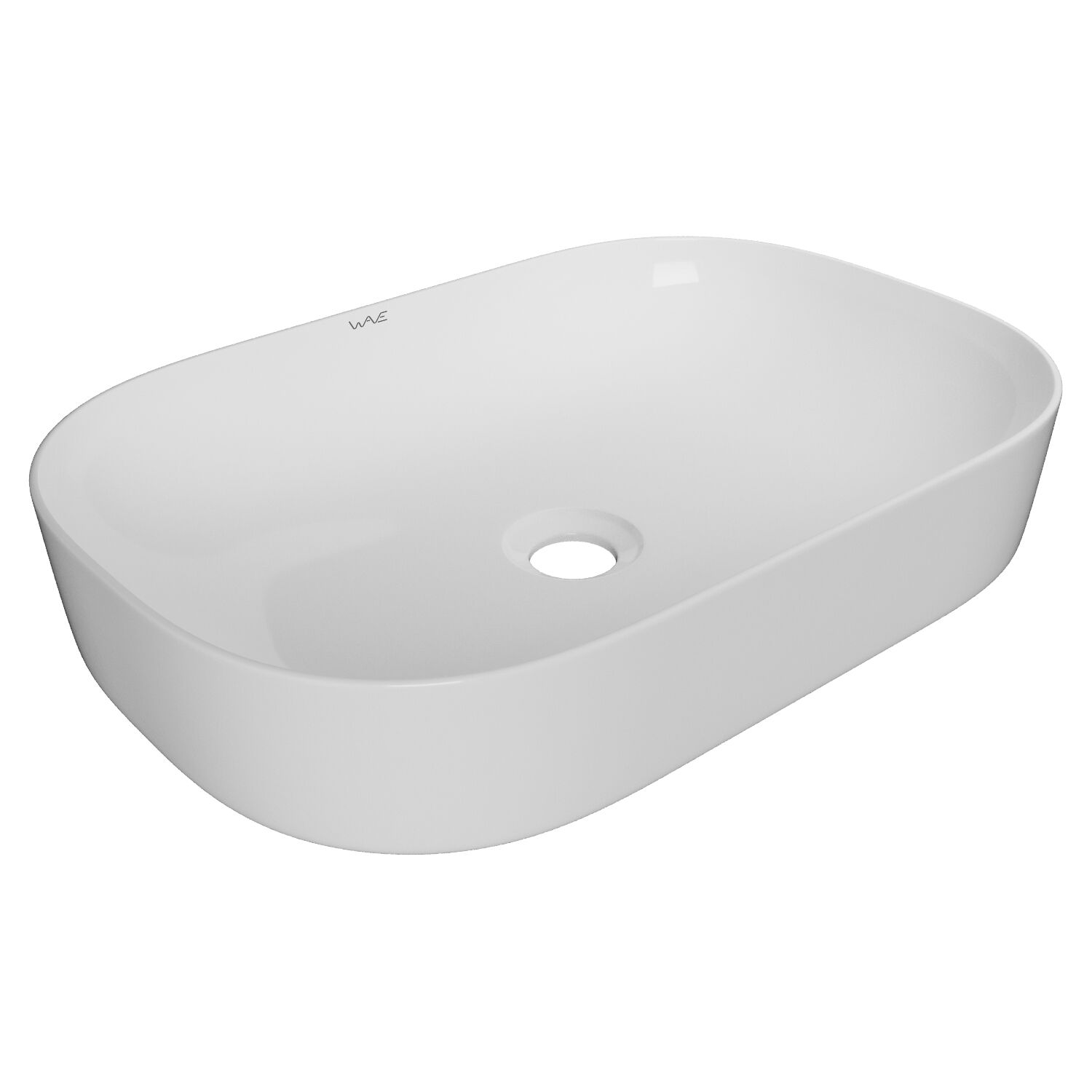 Раковина Mixline Wave Slim 60x40 накладная, цвет белый