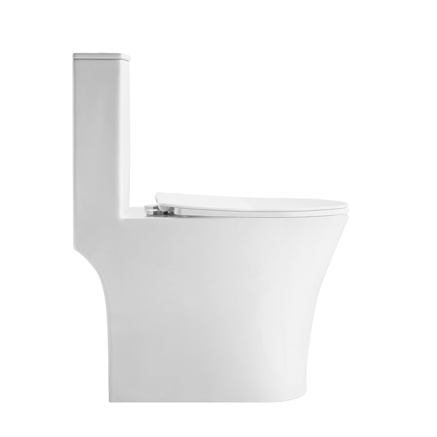 Унитаз Grossman Thin Rim GR-5607 SQ напольный, с сиденьем микролифт, цвет белый глянцевый