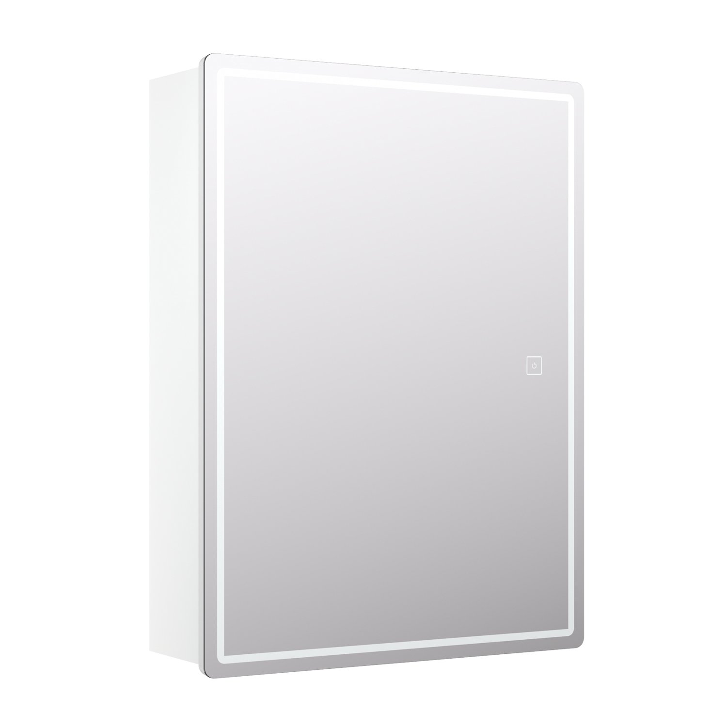 Шкаф-зеркало Vigo Geometry 60, левый, с подсветкой, цвет белый - фото 1