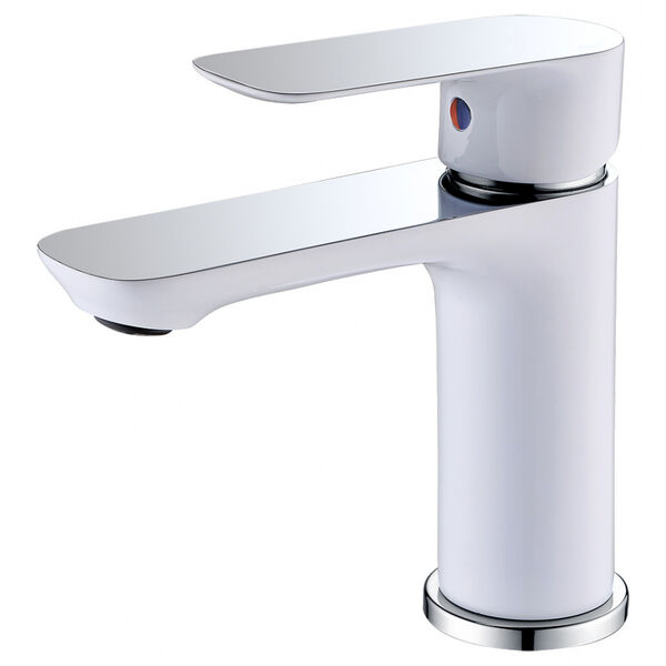 Смеситель Abber Weiss Insel AF8010W для раковины, цвет белый / хром