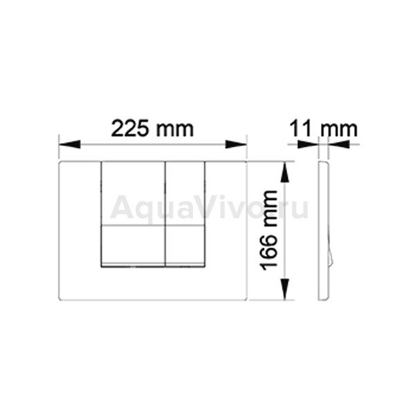 Кнопка смыва Berges Novum S5 040045 для унитаза, цвет черный Soft Touch - фото 1