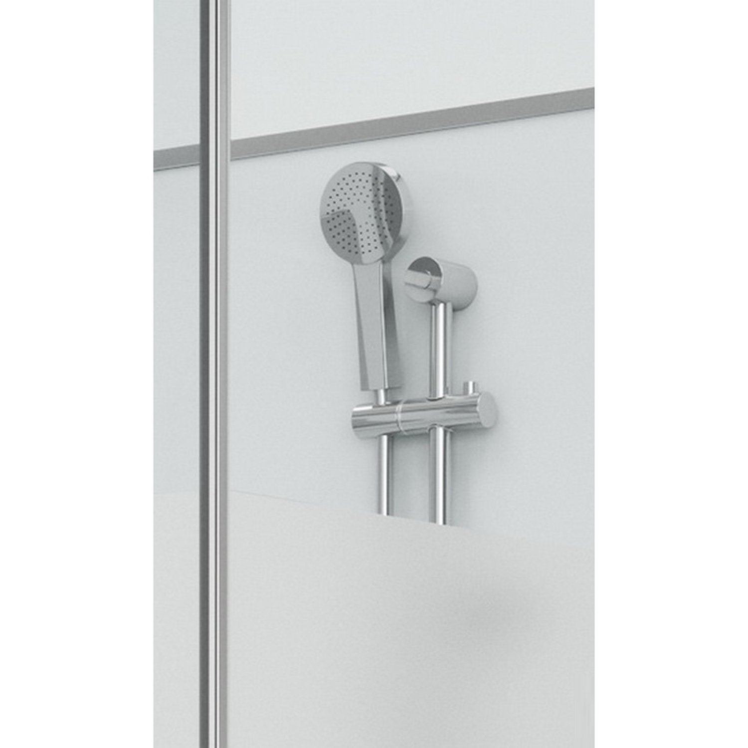 Душевая кабина Grossman Classic GR-171Q R 90x90, стекло прозрачное / матовое, профиль хром, правая - фото 1