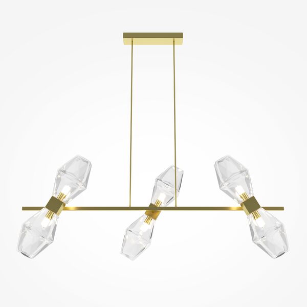 Подвесной светильник Maytoni Coctail Time MOD325PL-06G, арматура золото, плафон стекло прозрачное