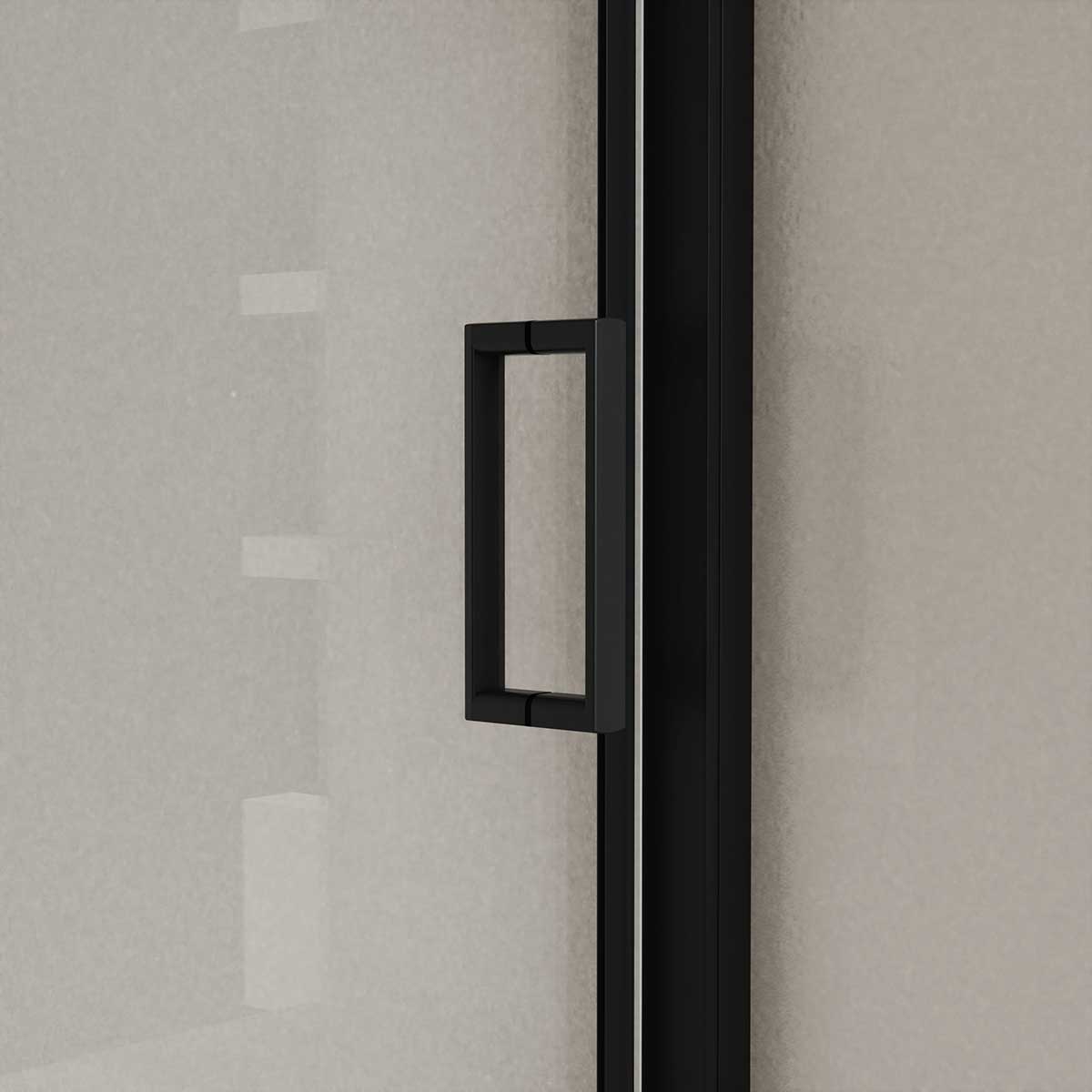 Душевая дверь Vincea City VDS-5CT 110x195, стекло прозрачное, профиль черный