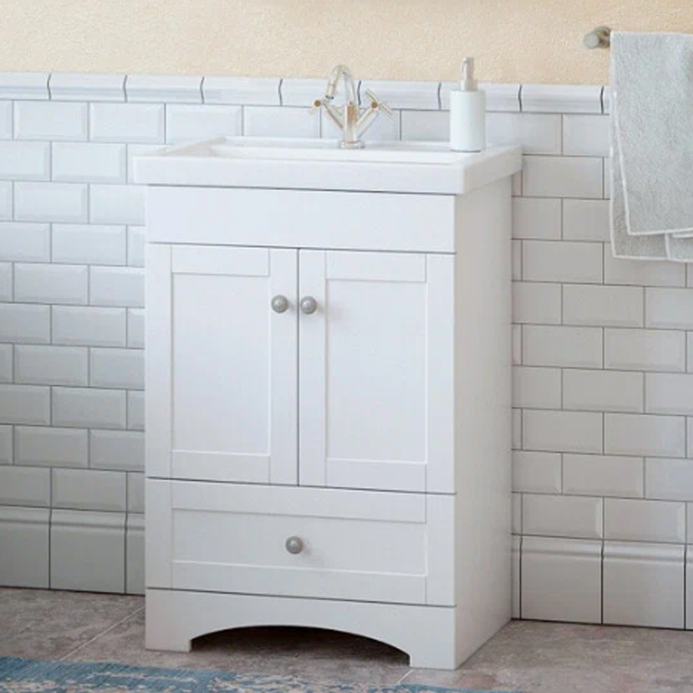 Тумба под раковину Corozo Техас 60, цвет белый