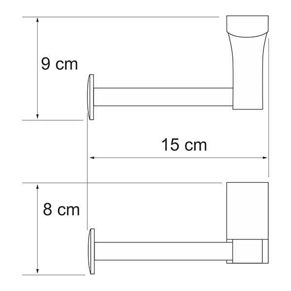 Держатель туалетной бумаги WasserKRAFT Leine K-5096WHITE, цвет белый / хром