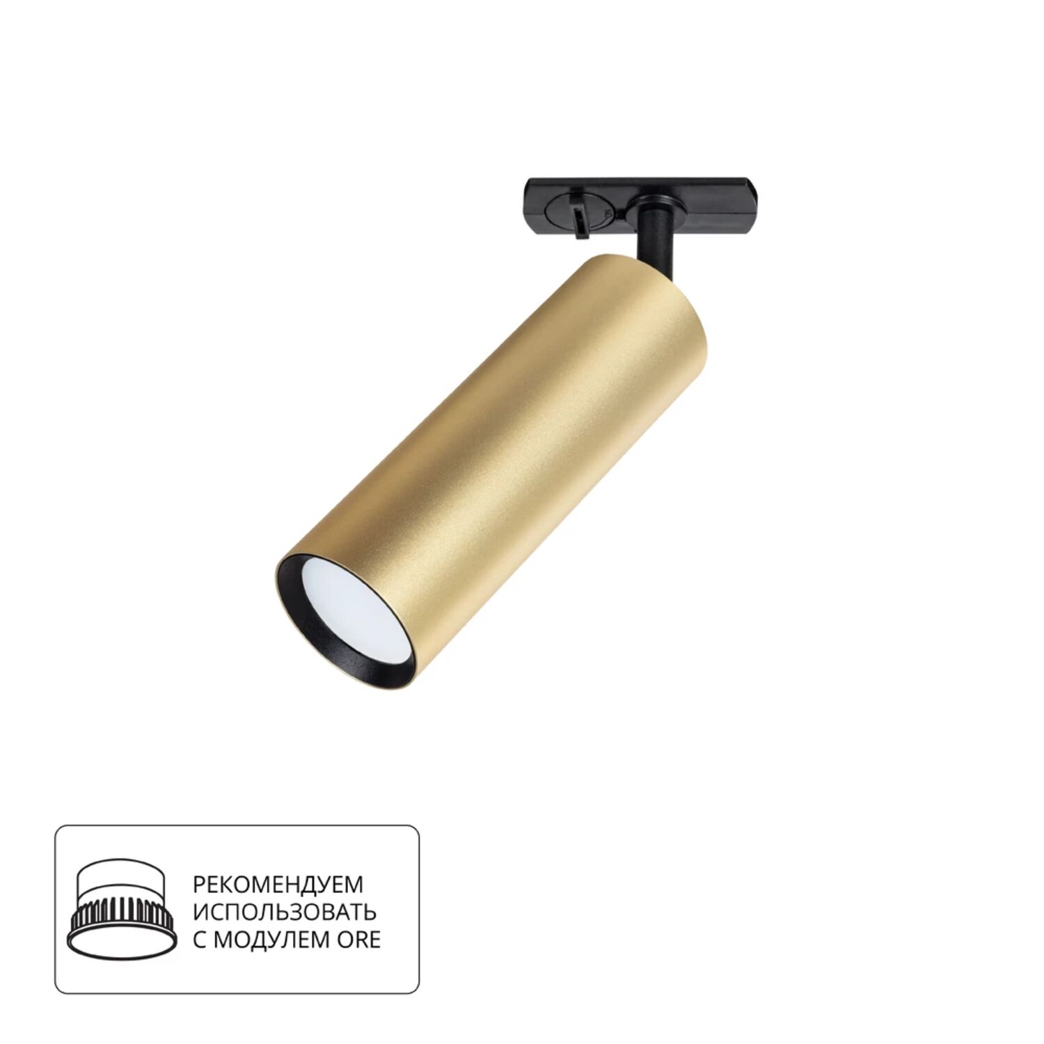 Трековый светильник Arte Lamp Beid A1515PL-1SG, арматура матовое золото 