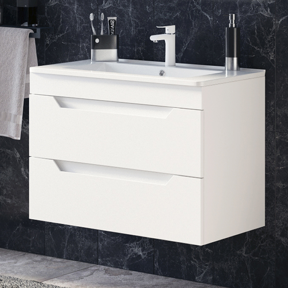 Мебель для ванной Corozo Юта 65, подвесная, цвет белый - фото 1