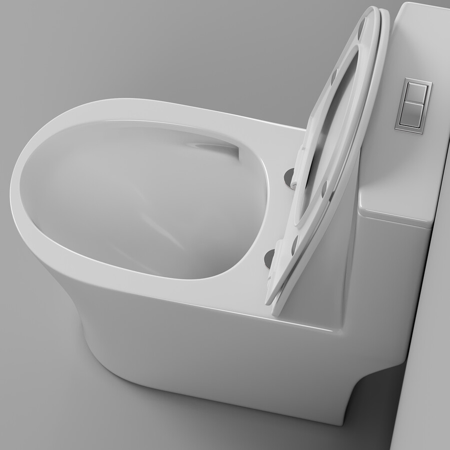 Унитаз Grossman Thin Rim GR-5607 SQ напольный, с сиденьем микролифт, цвет белый глянцевый - фото 1