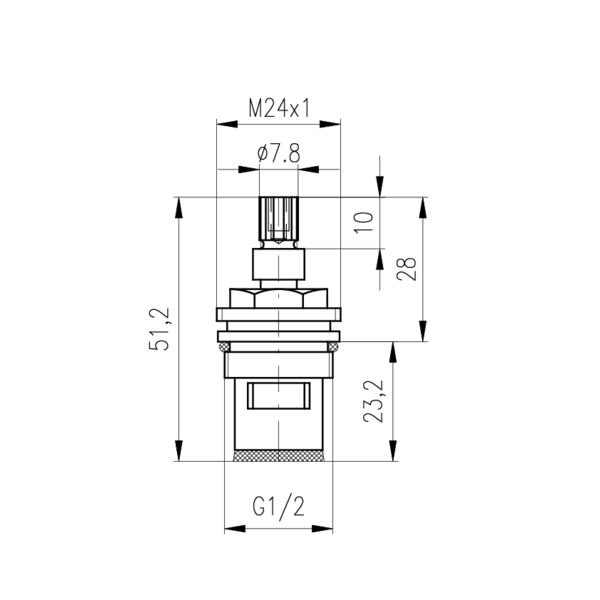 Кран-букса Rav Slezak Fluhs MD0093 керамическая