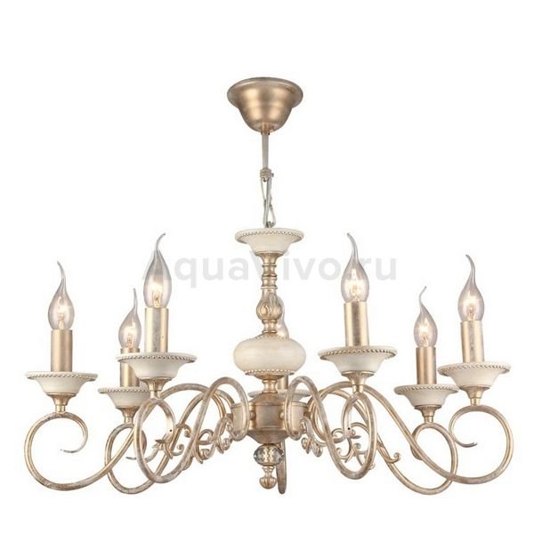 Подвесная люстра Maytoni Perla ARM337-07-R, арматура цвет желтый/золото, без плафона